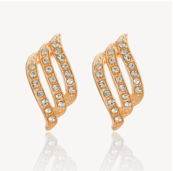 Elegant diamond studded earrings personalized earrings minimalist earrings for women