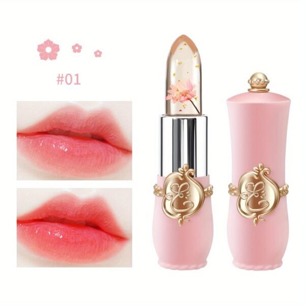 EMAYMEI Jelly Crystal Flower Lipstick light pink 1